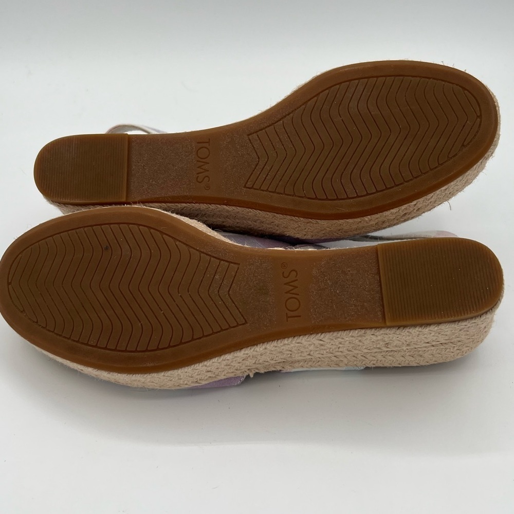 Toms Multicolor Plaid Wedge Sandals - Picture 7 of 7